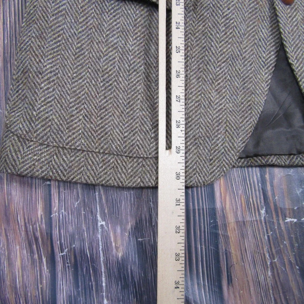 WFF By Farah‎ Sport Coat Mens 42R Brown Wool Herringbone Tweed Blazer Jacket